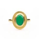 Anillo de plata de ley de 925.