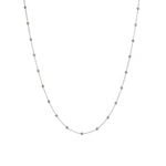 Collar de plata de ley con bolas.